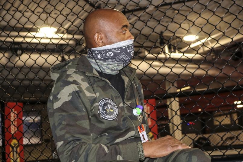 Anderson Silva training at the UFC PI during UFC Vegas 12 fight week
