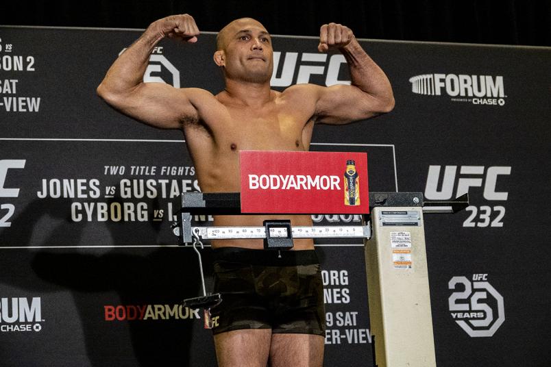 BJ Penn at the UFC 232 official weigh ins