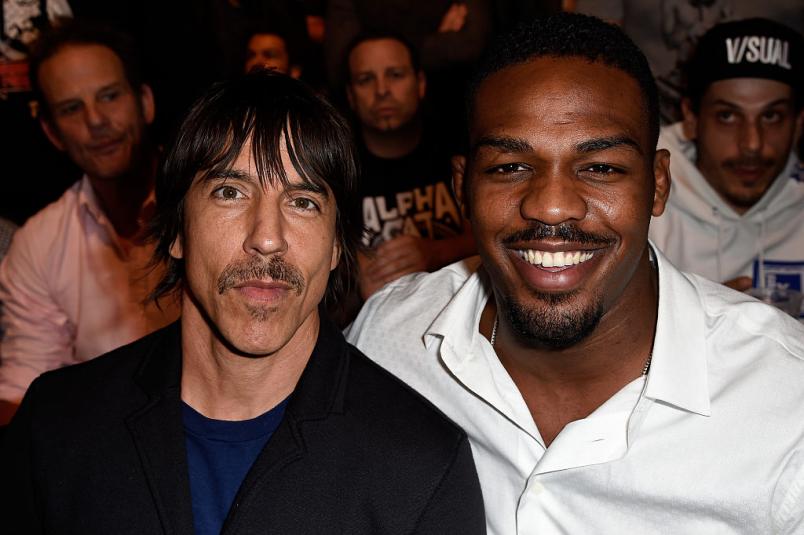 Rockstar Anthony Kiedis with Jon Jones