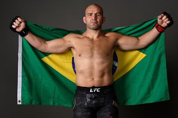 Glover Teixeira of Brazil poses for a portrait backstage during the UFC Fight Night