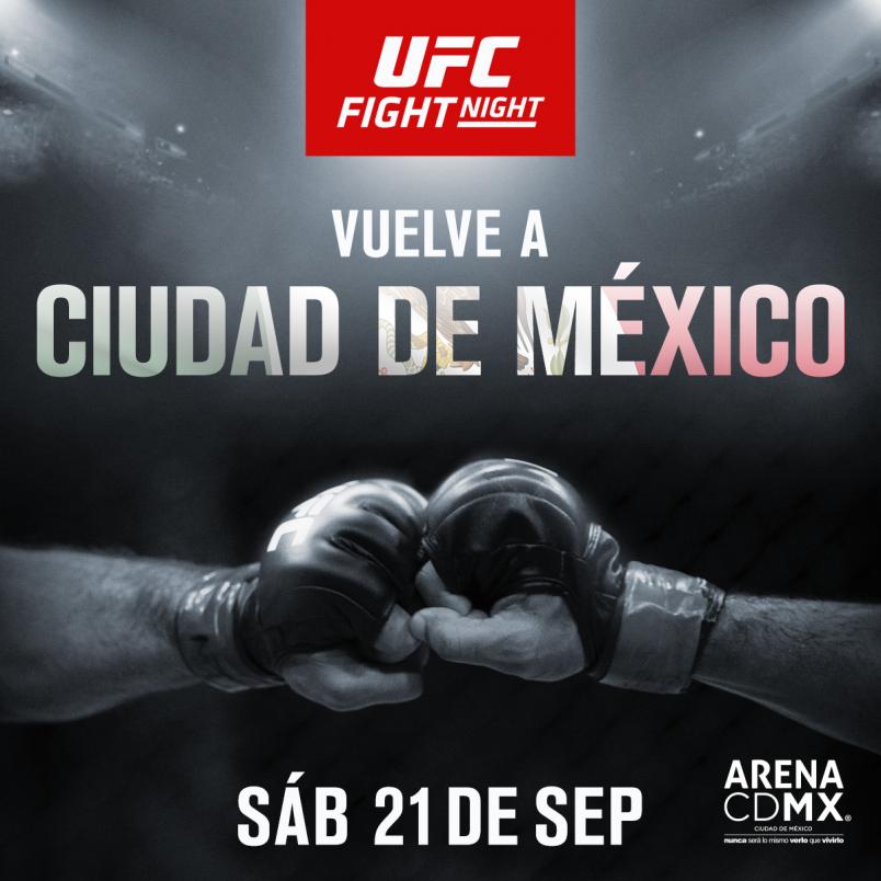 UFC Vuelve A Ciudad De México En Septiembre UFC