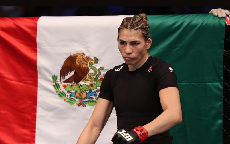 Irene Aldana of Mexico prepares to fight Bethe Correia