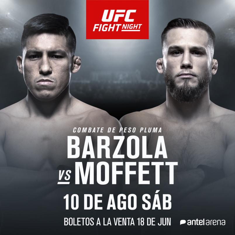 UFC Uruguay Enrique Barzola vs Bobby Moffett espanol announcement