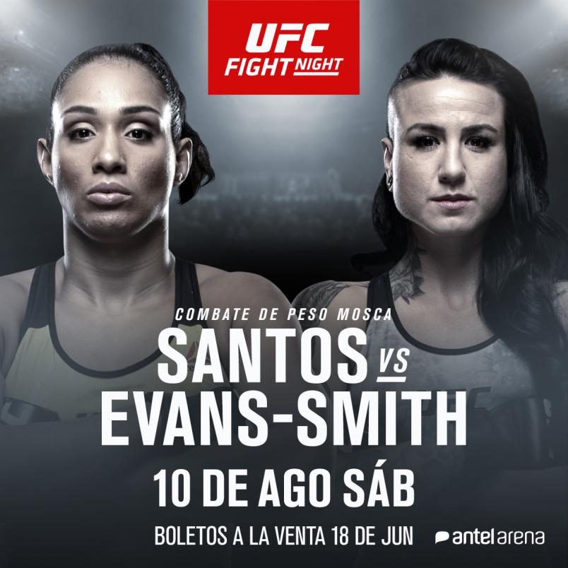 UFC Uruguay Taila Santos vs Ashlee Evans-Smith spanish announcement 