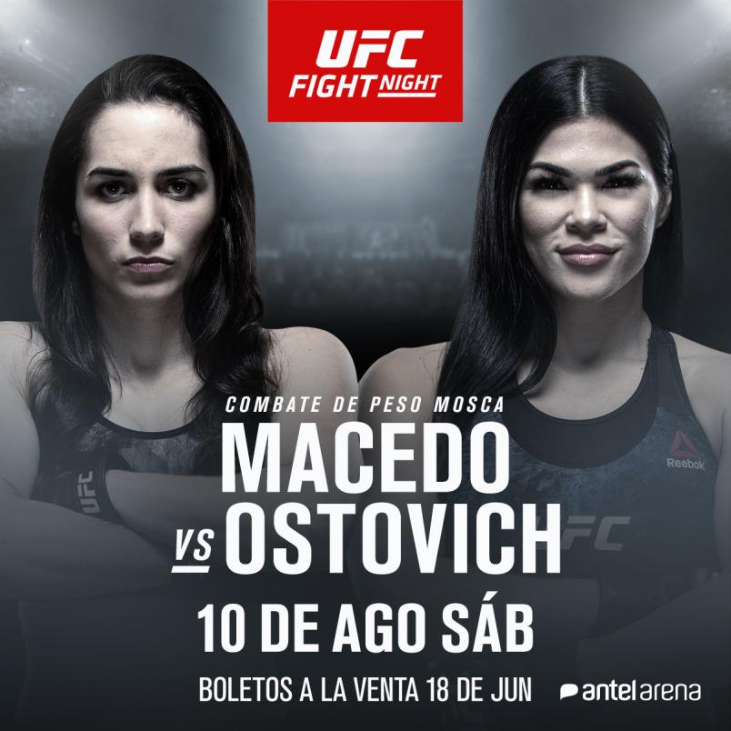 UFC Uruguay Veronica Macedo vs Rachael Ostovich spanish announcement