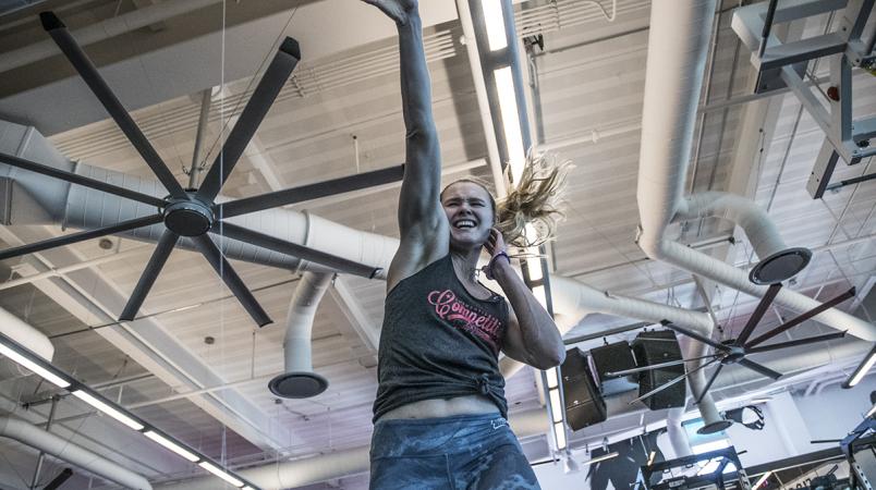Andrea Lee training at the UFC Performance Institute March 2019