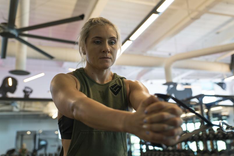 Yana Kunitskaya training at the UFC PI November 2019