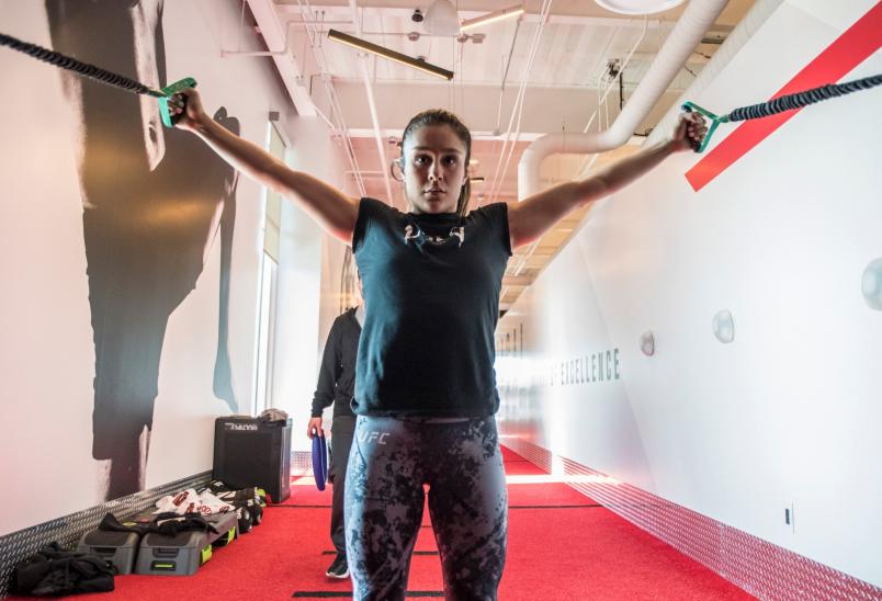 04 - Alexa Grasso training at the UFC Performance Institute for UFC 246