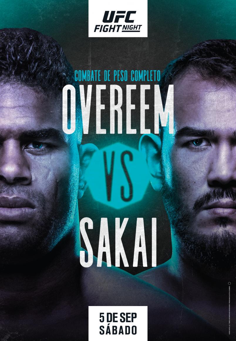 Alistair Overeem vs Augusto Sakai poster Spanish