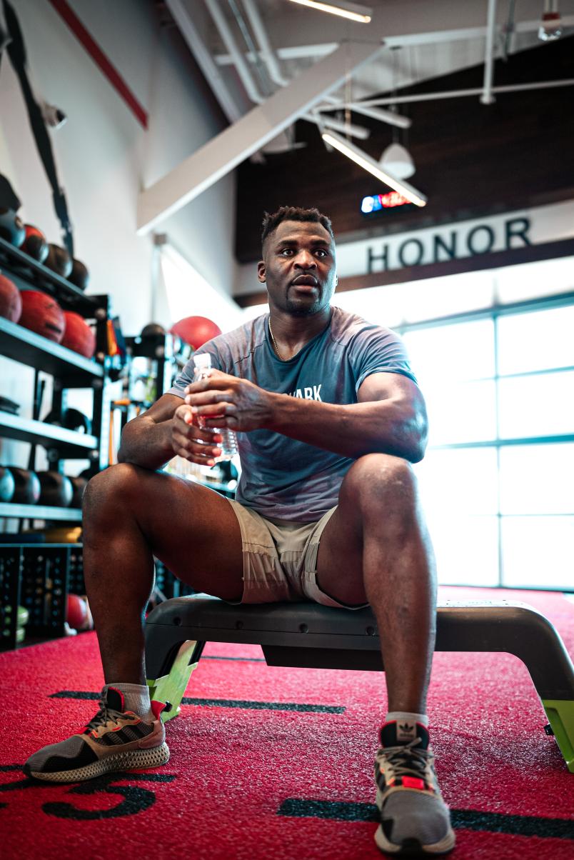 Francis Ngannou training for UFC 270