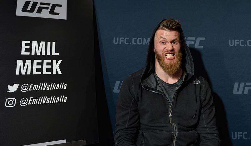 TORONTO, CANADA - DECEMBER 08: Emil Meek poses for a picture during the UFC 206 Ultimate Media Day event inside the Westin Harbour Castle Hotel on December 8, 2016 in Toronto, Ontario, Canada. (Photo by Brandon Magnus/Zuffa LLC/Zuffa LLC via Getty Images