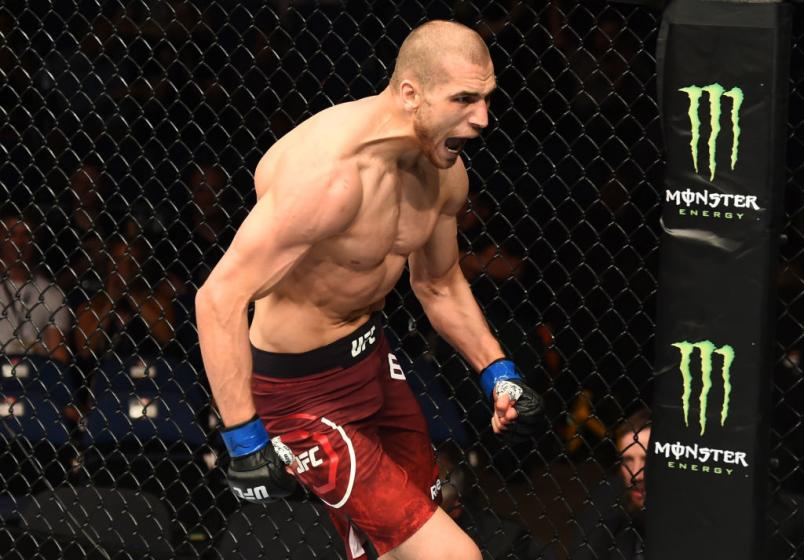Tom Breese of England celebrates his victory over Daniel Kelly of Australia in their middleweight bout during the UFC Fight Night event at ECHO Arena on May 27, 2018 in Liverpool, England. (Photo by Josh Hedges/Zuffa LLC)