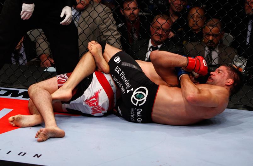 SAN JOSE, CA - MAY 19: Josh Thomson attempts to submit Gilbert Melendez during the Strikeforce event at HP Pavilion on May 19, 2012 in San Jose, California. (Photo by Esther Lin/Forza LLC/Zuffa LLC via Getty Images) *** Local Caption *** Josh Thomson; G