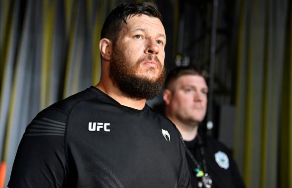 Josh Parisian prepares to fight Roque Martinez of Guam in a heavyweight bout during the UFC Fight Night event at UFC APEX on June 19, 2021 in Las Vegas, Nevada. (Photo by Chris Unger/Zuffa LLC)