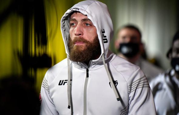 Gerald Meerschaert prepares to fight Bartosz Fabinski in a middleweight fight during the UFC Fight Night event at UFC APEX on April 17, 2021 in Las Vegas, Nevada. (Photo by Chris Unger/Zuffa LLC)