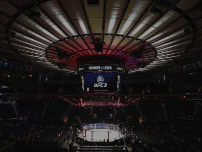 A general view of the Octagon during the UFC 230 event inside Madison Square Garden on November 3, 2018 in New York, New York. (Photo by Jeff Bottari/Zuffa LLC/Zuffa LLC via Getty Images)