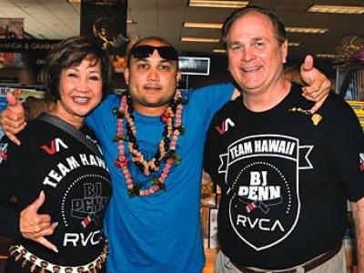 BJ Penn with his father