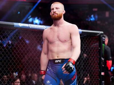 Bo Nickal enters the Octagon in a middleweight fight during the UFC 285 event at T-Mobile Arena on March 04, 2023 in Las Vegas, Nevada. (Photo by Chris Unger/Zuffa LLC)