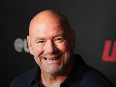 UFC president Dana White is interviewed backstage after the UFC 279 press conference at MGM Grand Garden Arena on September 08, 2022 in Las Vegas, Nevada. (Photo by Chris Unger/Zuffa LLC)