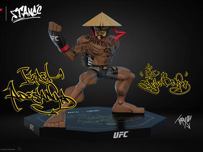 Stance Collectible of Israel Adesanya