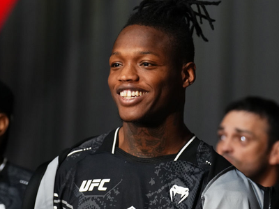 Terrance McKinney prepares to face Brendon Marotte in a lightweight fight during the UFC Fight Night event at UFC APEX on October 14, 2023 in Las Vegas, Nevada. (Photo by Chris Unger)