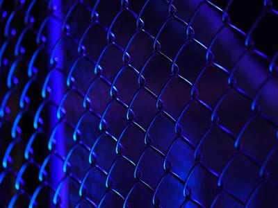 A close up of the Octagon fence (Photo by Chris Unger/Zuffa LLC)