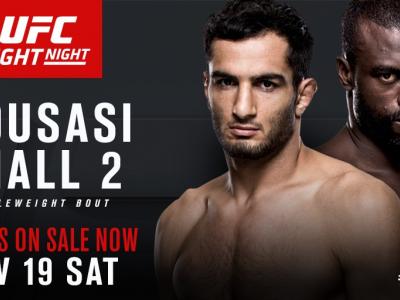 UFC Fight Night: Gegard Mousasi vs Uriah Hall 2 Belfast fight announcement