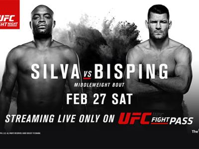 Anderson Silva Michael Bisping streaming live only on UFC Fight Pass