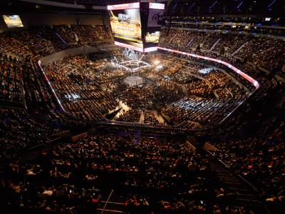 MEXICO CITY, MEXICO - NOVEMBER 15:  A general view of the Octagon during the UFC 180 event at Arena Ciudad de Mexico on November 15, 2014 in Mexico City, Mexico.  (Photo by Jeff Bottari/Zuffa LLC/Zuffa LLC via Getty Images)