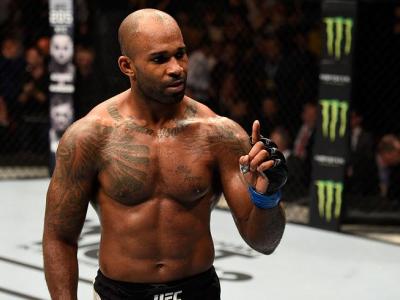 MANCHESTER, ENGLAND - OCTOBER 08:  Jimi Manuwa of England celebrates his knockout victory over Ovince Saint Preux in their light heavyweight bout during the UFC 204 Fight Night at the Manchester Evening News Arena on October 8, 2016 in Manchester, England