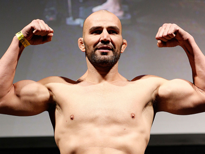 RIO DE JANEIRO, BRAZIL - OCTOBER 24:  Glover Teixeira of Brazil weighs in during the UFC 179 weigh-in at the MaracanÃ£zinho Gymnasium on October 24, 2014 in Rio de Janeiro, Brazil. (Photo by Josh Hedges/Zuffa LLC/Zuffa LLC via Getty Images)