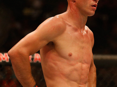 LAS VEGAS, NV - MAY 23:  Donald Cerrone reacts to his TKO victory over John Makdessi of Canada in their lightweight bout during the UFC 187 event at the MGM Grand Garden Arena on May 23, 2015 in Las Vegas, Nevada.  (Photo by Christian Petersen/Zuffa LLC/Z
