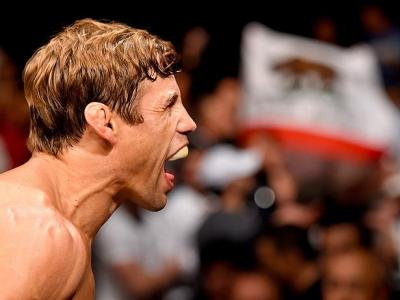 INGLEWOOD, CA - JUNE 04:  Urijah Faber walks to the Octagon for his fight against Dominick Cruz in their UFC bantamweight championship bout during the UFC 199 event at The Forum on June 4, 2016 in Inglewood, California.  (Photo by Josh Hedges/Zuffa LLC/Zu