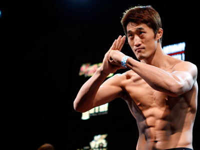 MACAU - FEBRUARY 28:  Dong Hyun Kim during the UFC weigh-in event at the Venetian Macau on February 28, 2014 in Macau. (Photo by Mitch Viquez/Zuffa LLC/Zuffa LLC via Getty Images)