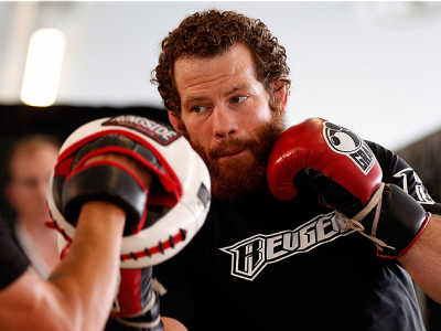 AUCKLAND, NEW ZEALAND - JUNE 26:  Nate Marquardt holds an open training session during the UFC Ultimate Media Day at The Cloud at Queen's Wharf on June 26, 2014 in Auckland, New Zealand.  (Photo by Josh Hedges/Zuffa LLC/Zuffa LLC via Getty Images)